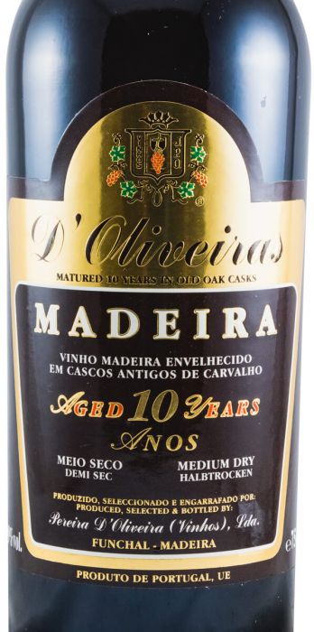 Madeira D'Oliveiras Meio Seco 10 years