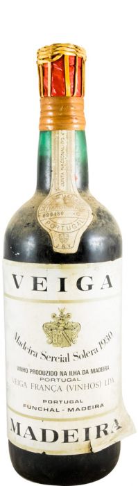 1930 Madeira Veiga França Sercial Solera (wicker bottleneck)