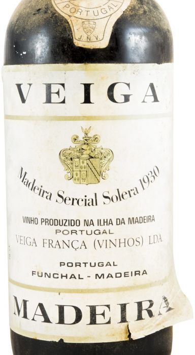 1930 Madeira Veiga França Sercial Solera (wicker bottleneck)