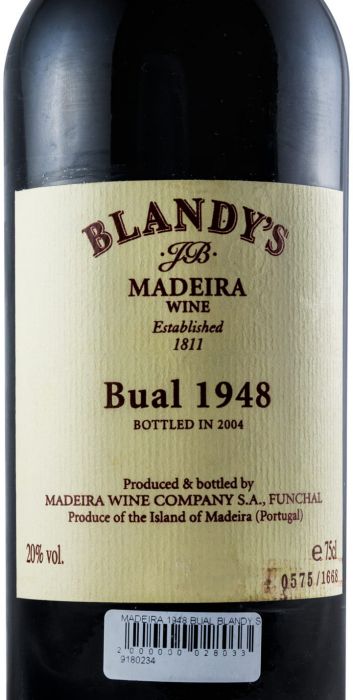 1948 Madeira Blandy's Bual