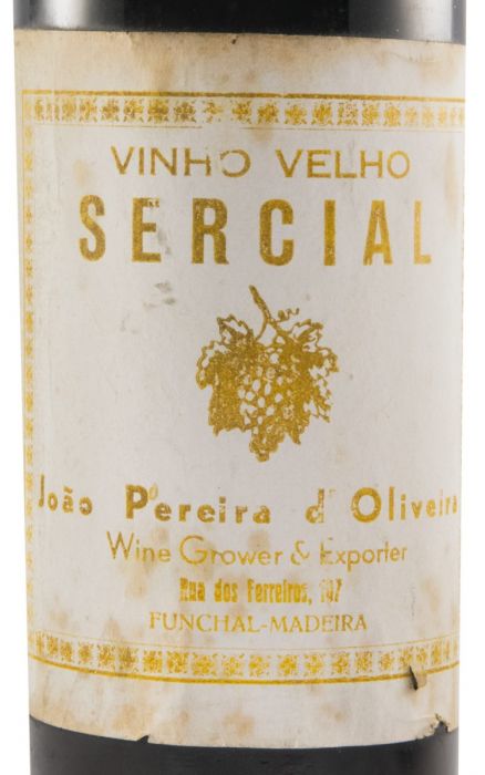 1910 Madeira D'Oliveiras Sercial