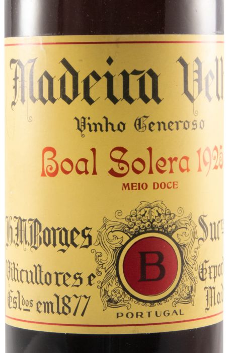 1925 Madeira H. M. Borges Boal Solera