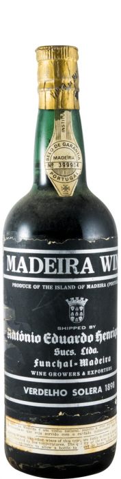 1898 Madeira António Eduardo Henriques Verdelho Solera