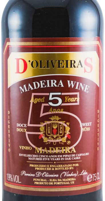 Madeira D'Oliveiras Doce 5 years