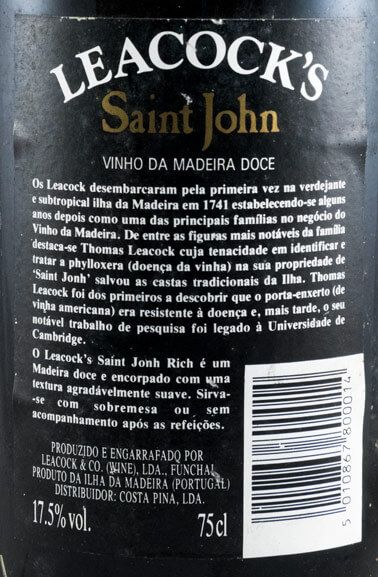 Madeira Leacock's's Saint John