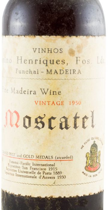 1950 Madeira Vinhos Justino Henriques Moscatel Vintage