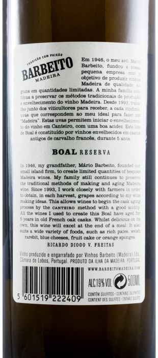 Madeira Barbeito Boal 5 years 50cl
