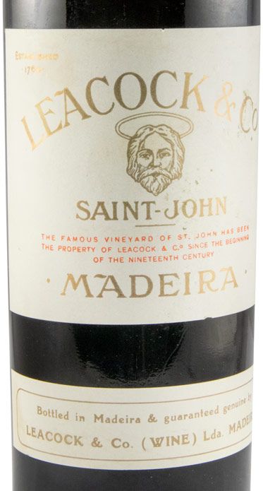 Madeira Leacock's's Saint John (garrafa empalhada)