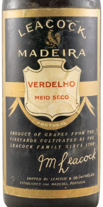 Madeira Leacock's's Verdelho (rótulo preto)