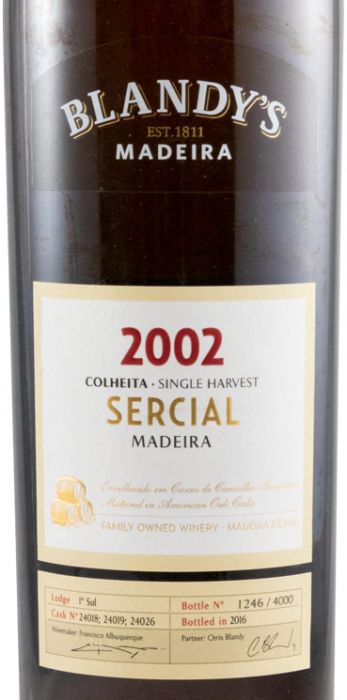 2002 Madeira Blandy's Sercial 50cl