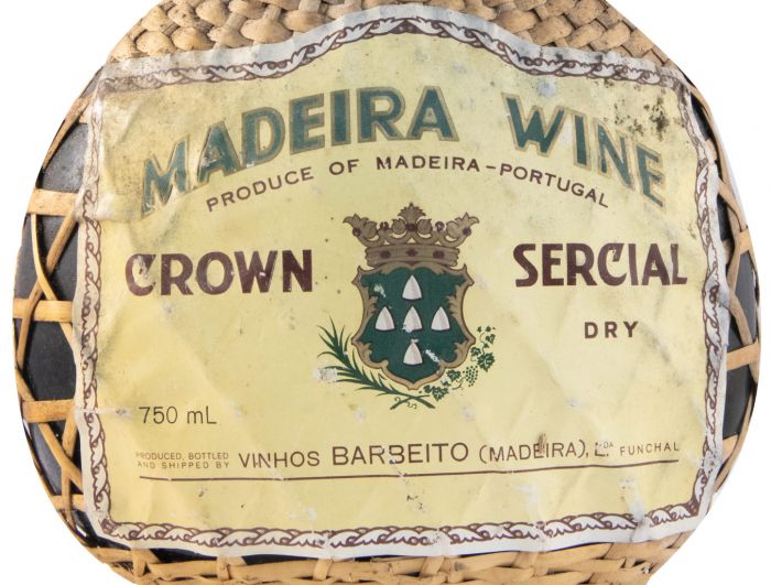 Madeira Barbeito Crown Sercial (wicker flask)