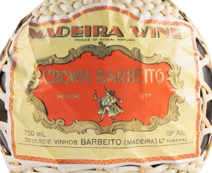 Madeira Barbeito Crown Medium Dry (garrafa empalhada)