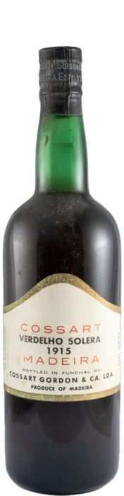 1915 Madeira Cossart Gordon Verdelho Solera