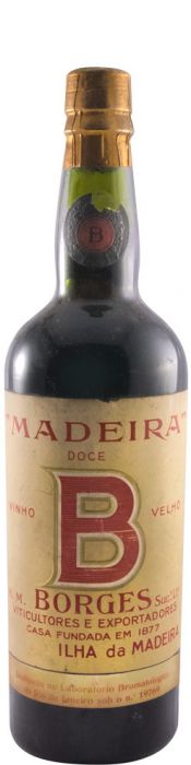 Madeira H. M. Borges B Doce Vinho Velho