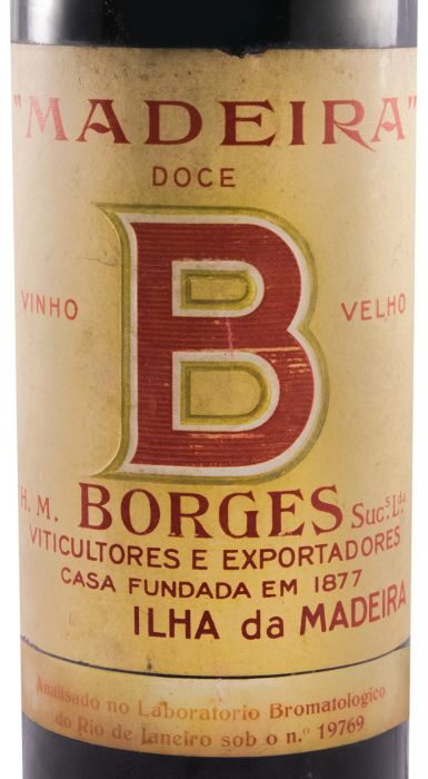 Madeira H. M. Borges B Doce Vinho Velho