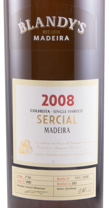 2008 Madeira Blandy's Sercial 50cl