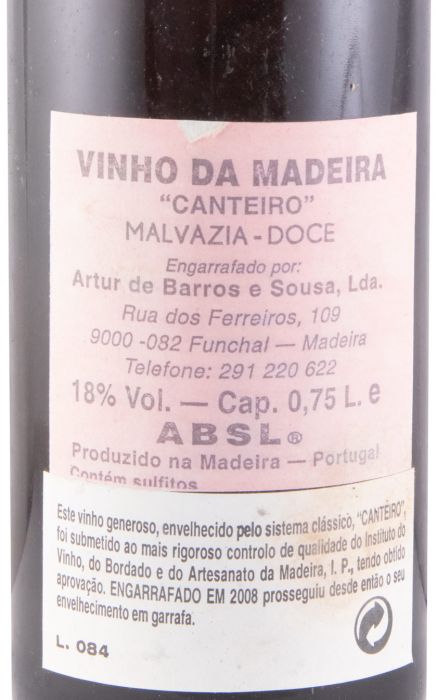 1988 Madeira Artur de Barros e Sousa Malvazia Doce