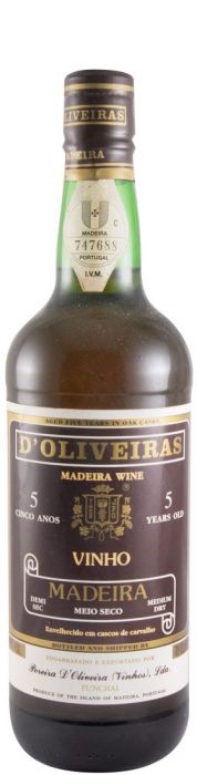 Madeira D'Oliveiras Medium Dry 5 years (old label)
