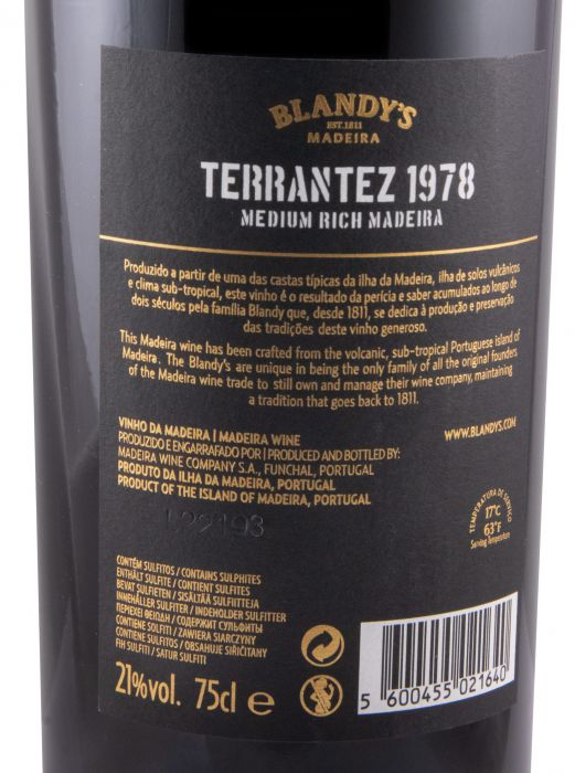 1978 Madeira Blandy's Terrantez