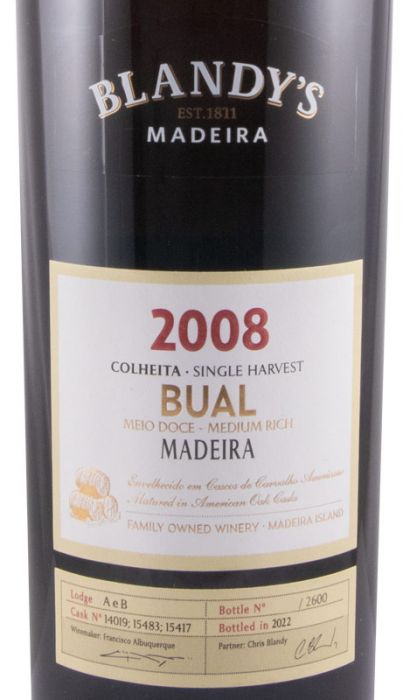 2008 Madeira Blandy's Bual