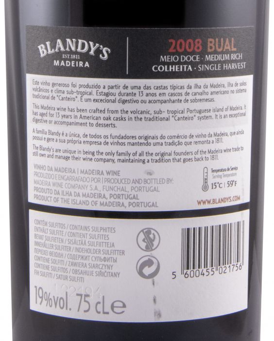 2008 Madeira Blandy's Bual
