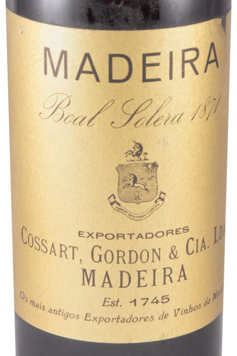 1871 Madeira Cossart Gordon Boal Solera