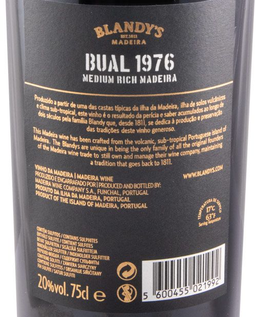 1976 Madeira Blandy's Bual
