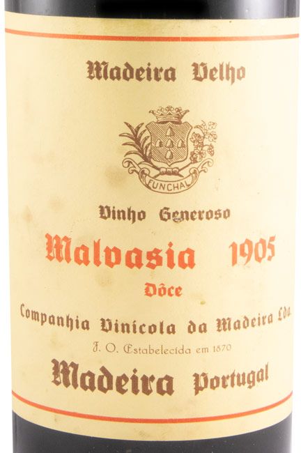 1905 Madeira Companhia Vinícola da Madeira Malvasia Velho