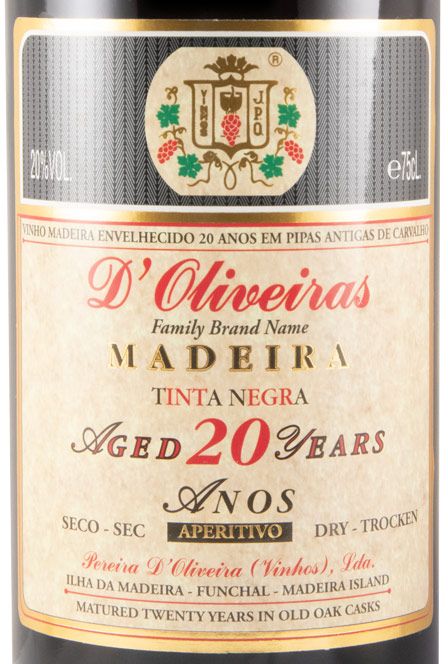 Madeira D'Oliveiras Tinta Negra Dry 20 years
