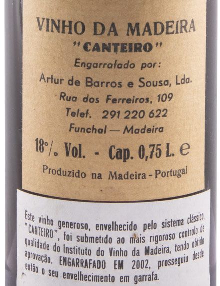 1976 Madeira Artur de Barros e Sousa Malvasia Canteiro