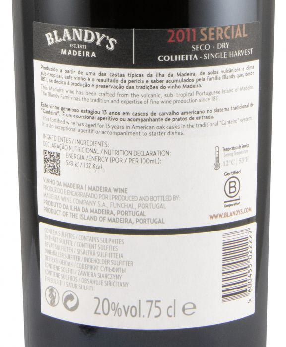 2011 Madeira Blandy's Sercial