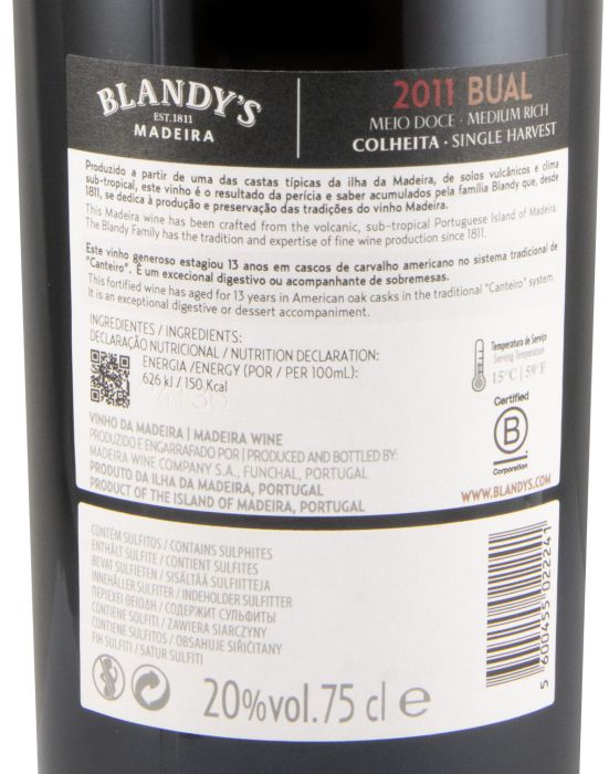 2011 Madeira Blandy's Bual