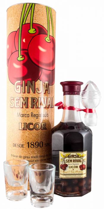 Ginja Liqueur Sem Rival Decanter w/Glasses 1L