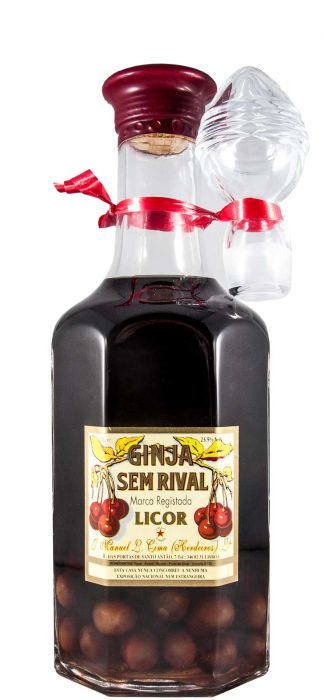 Ginja Liqueur Sem Rival Decanter w/Glasses 1L