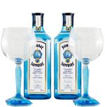 Conjunto Gin Bombay Sapphire c/2 Copos (2x70cl)