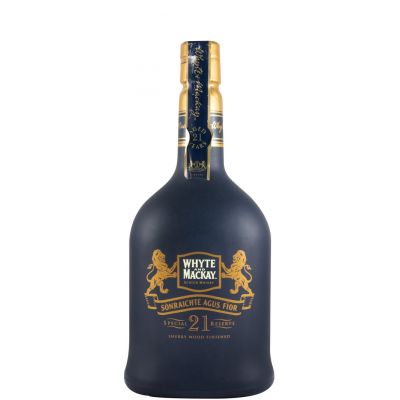 ウイスキー WHYTE & MACKAY 21 YEARS OLD 750ml Whyte & Mackay 21 anos (yellow capsule)