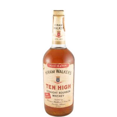 Hiram Walker's Ten High Straight Bourbon 75cl