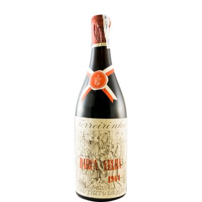 bouteille 75 cl 1964 - garrafeira old red wine (étiquette tâchée) - rouge -  vino de mesa Portugal