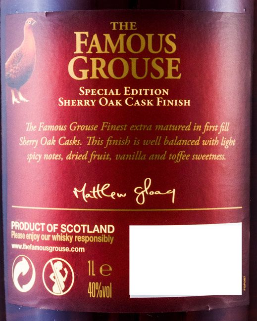 Famous Grouse Sherry Oak Cask Finish 1L