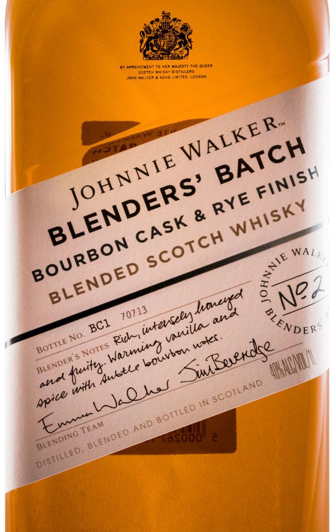 Johnnie Walker Bourbon Cask & Rye Finish Blender's Batch 1L