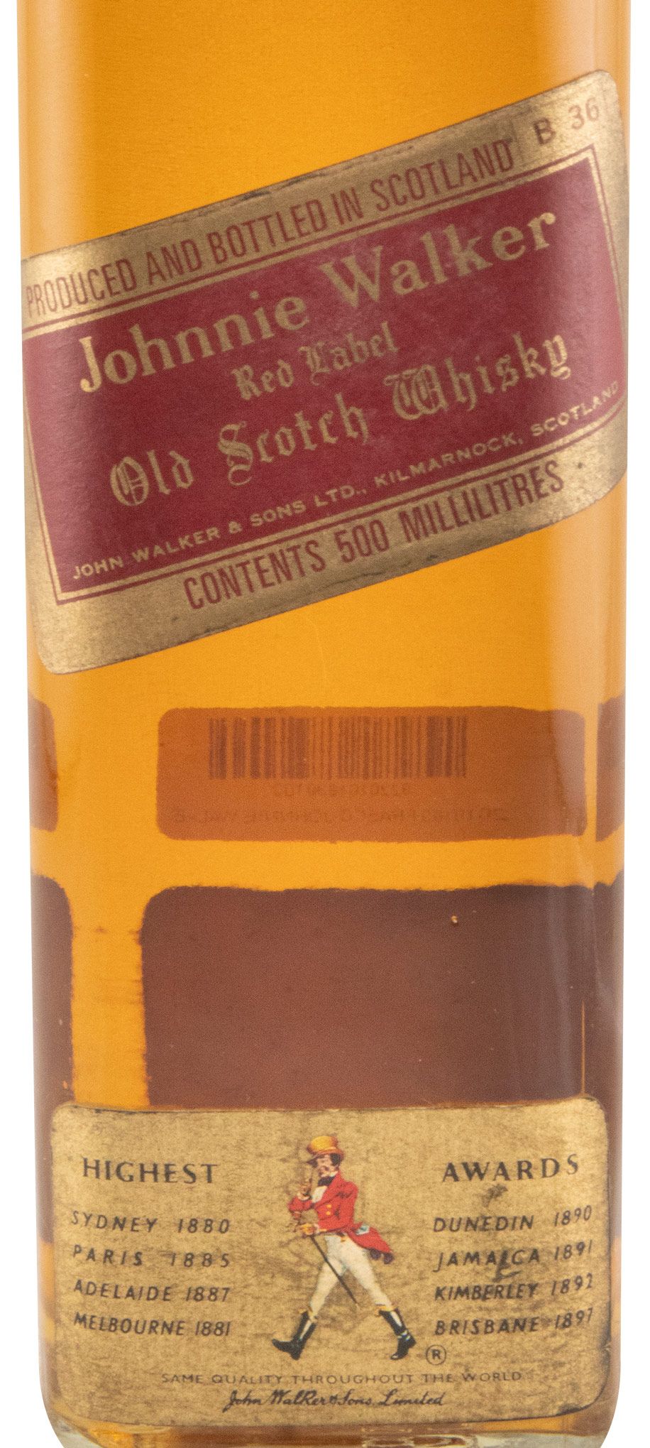 Frasco Johnnie Walker Red Label 50cl