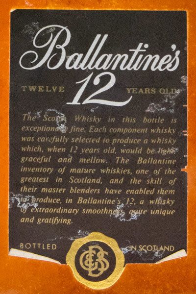 Ballantine's 12 anos (garrafa antiga)