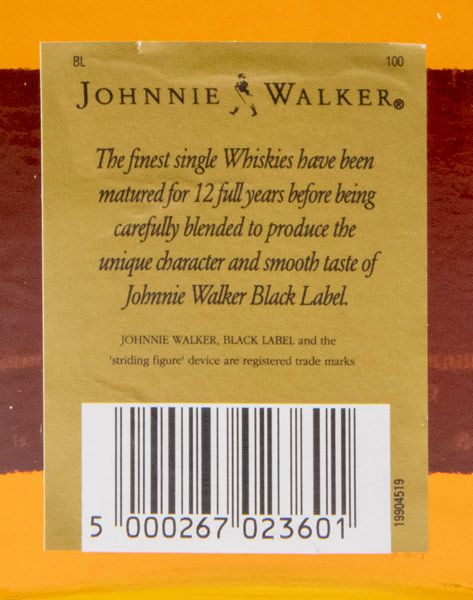 Johnnie Walker Black Label 12 years 1L