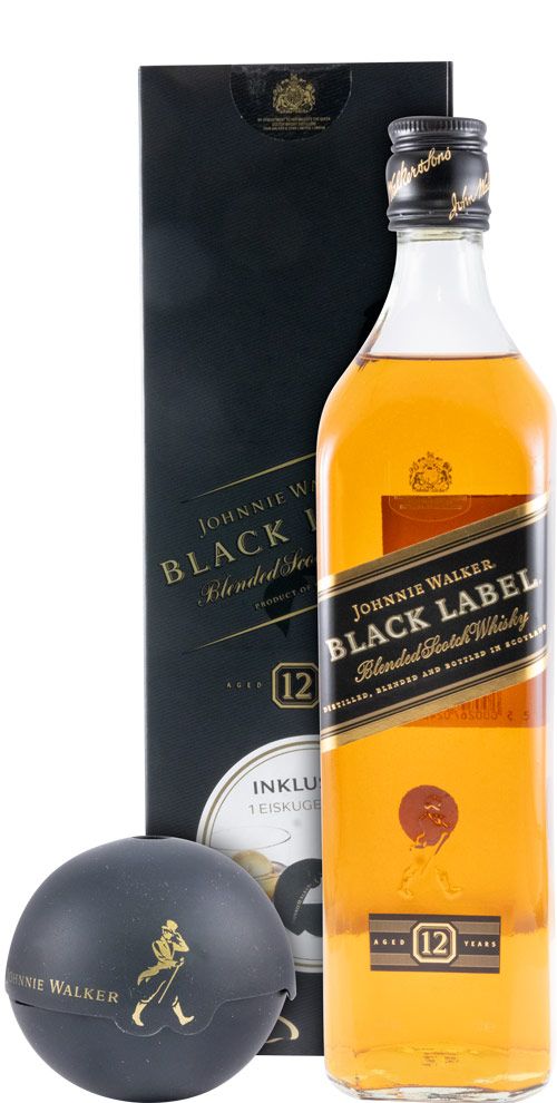 Johnnie Walker Black Label 12 years w/Ice Ball Mold