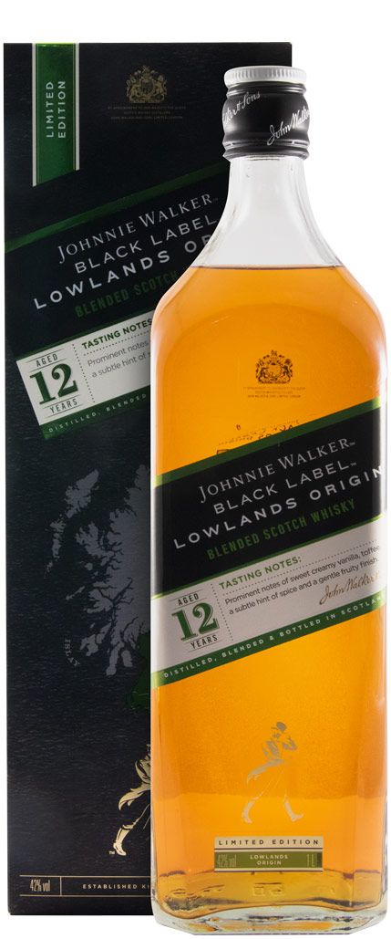 Johnnie Walker Black Lowlands Origin Edição Limitada 12 anos 1L