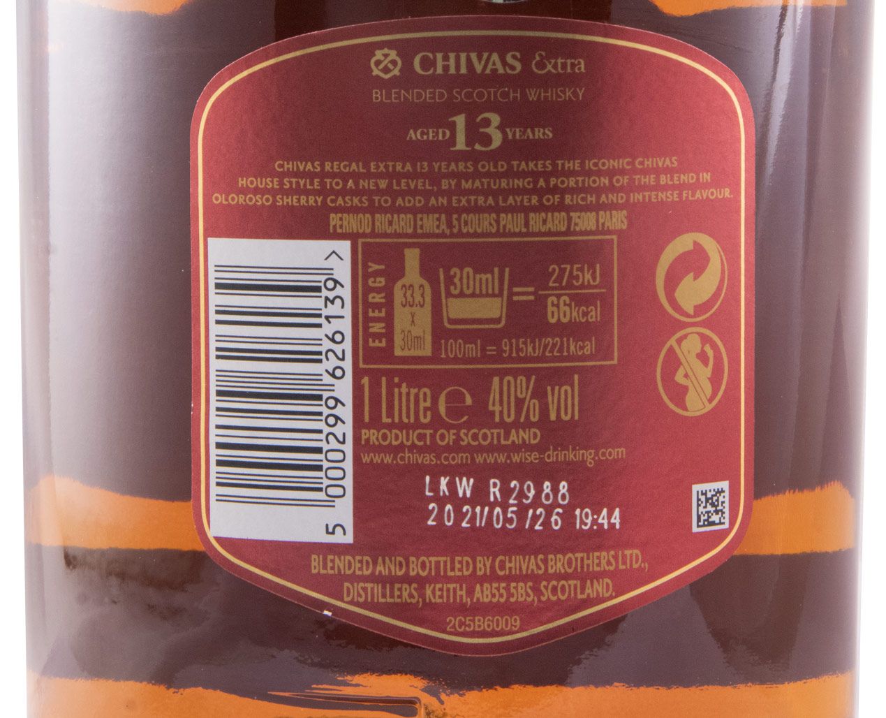 Chivas Regal Extra Sherry Cask 13 anos 1L