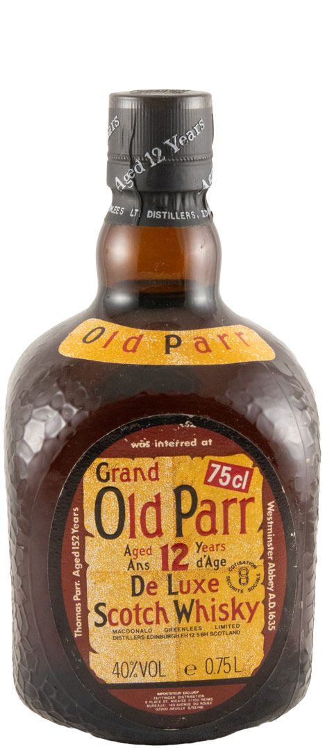 Grand Old Parr de Luxe 12 anos (rótulo antigo) 75cl