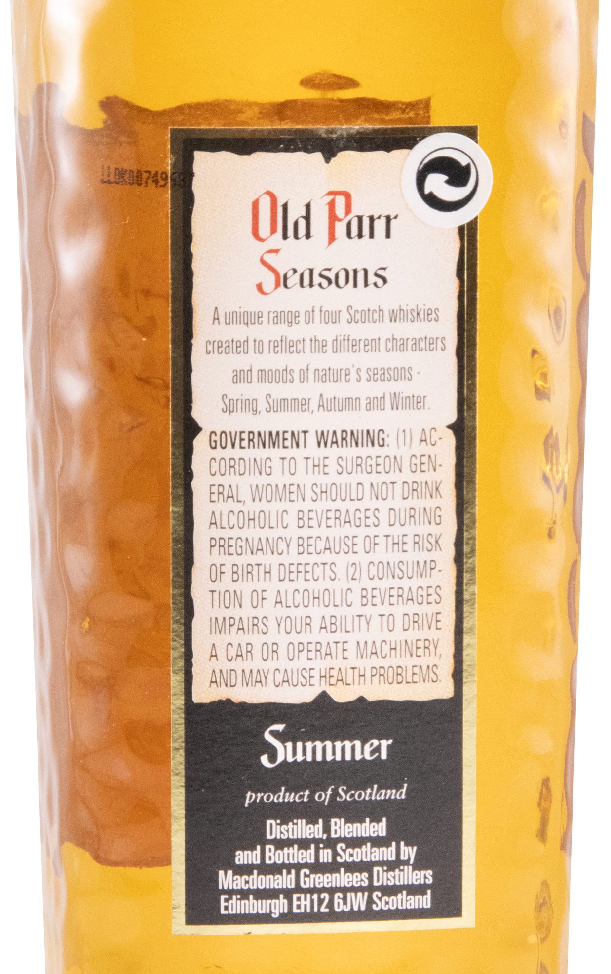 Old Parr Seasons Summer Edição Limitada 50cl