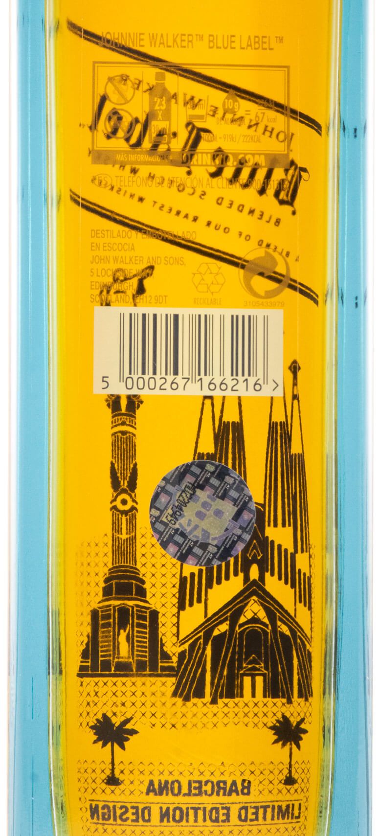 Johnnie Walker Blue Label Barcelona Edição Limitada
