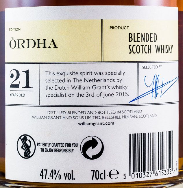 Ordha Rare Cask Reserves 21 anos